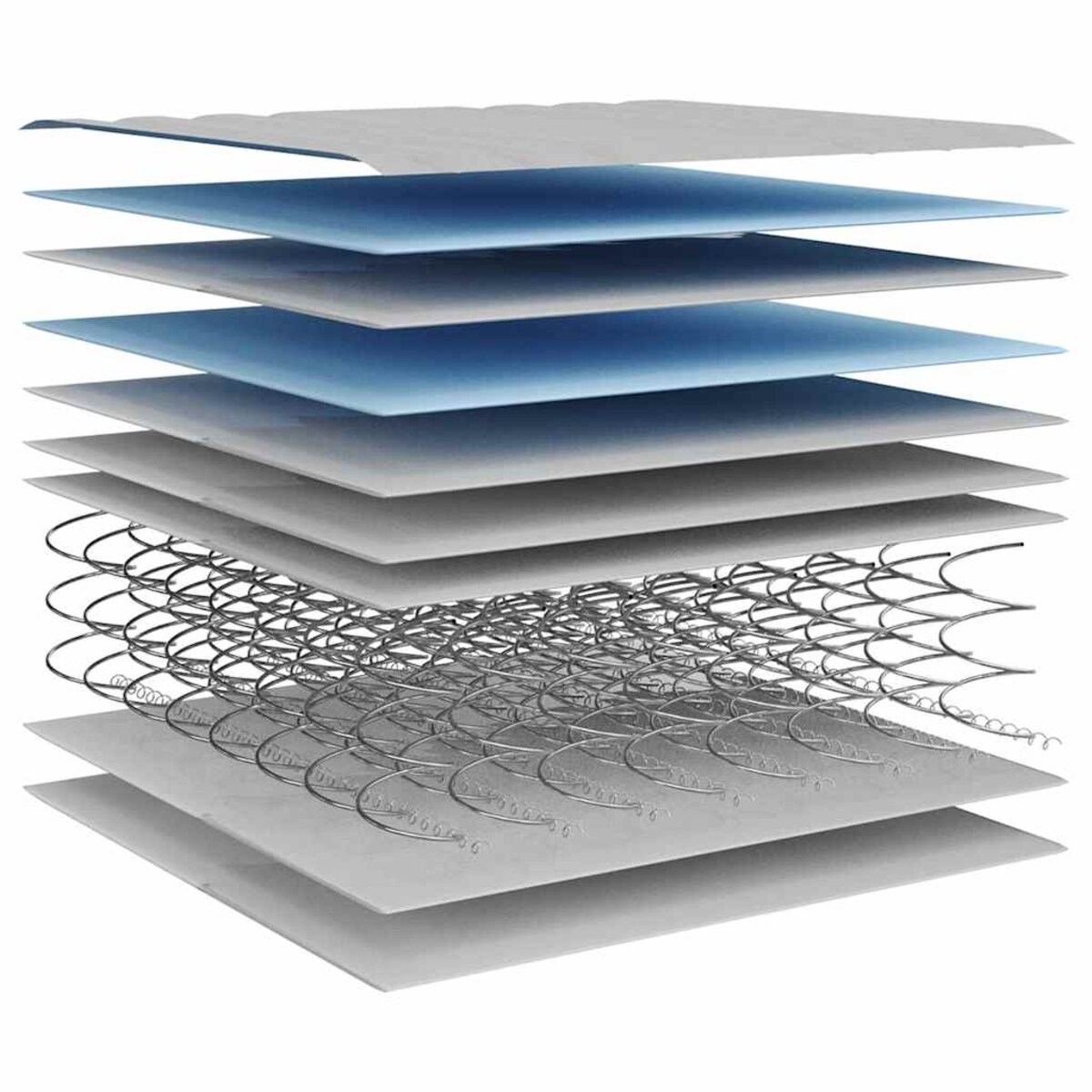 vidaXL Materac bonellowy, twardość średnia, 120x200 cm