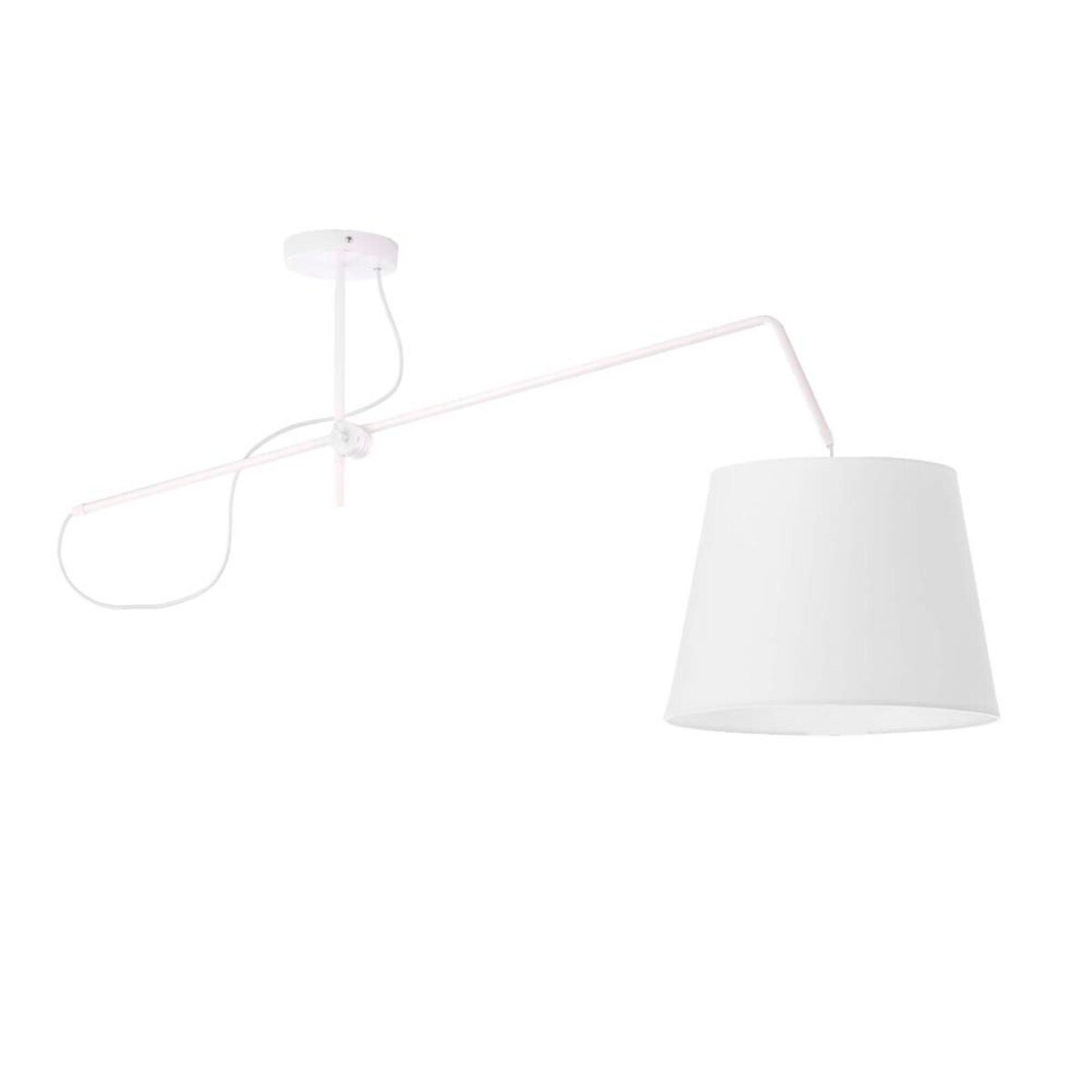Lampa wisząca przegubowa sufitowa regulowana z abażurem stożek MODERN