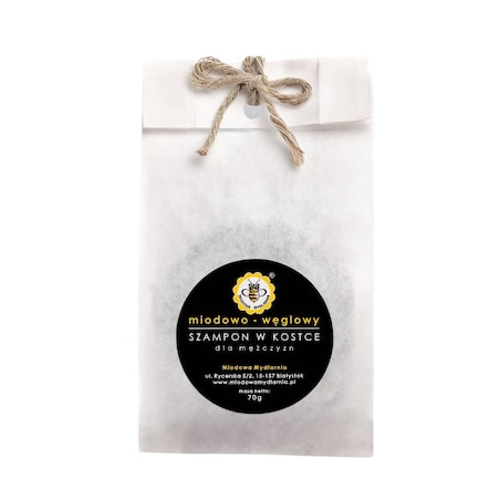 szampon w kostce MIODOWO-WĘGLOWY re-fill