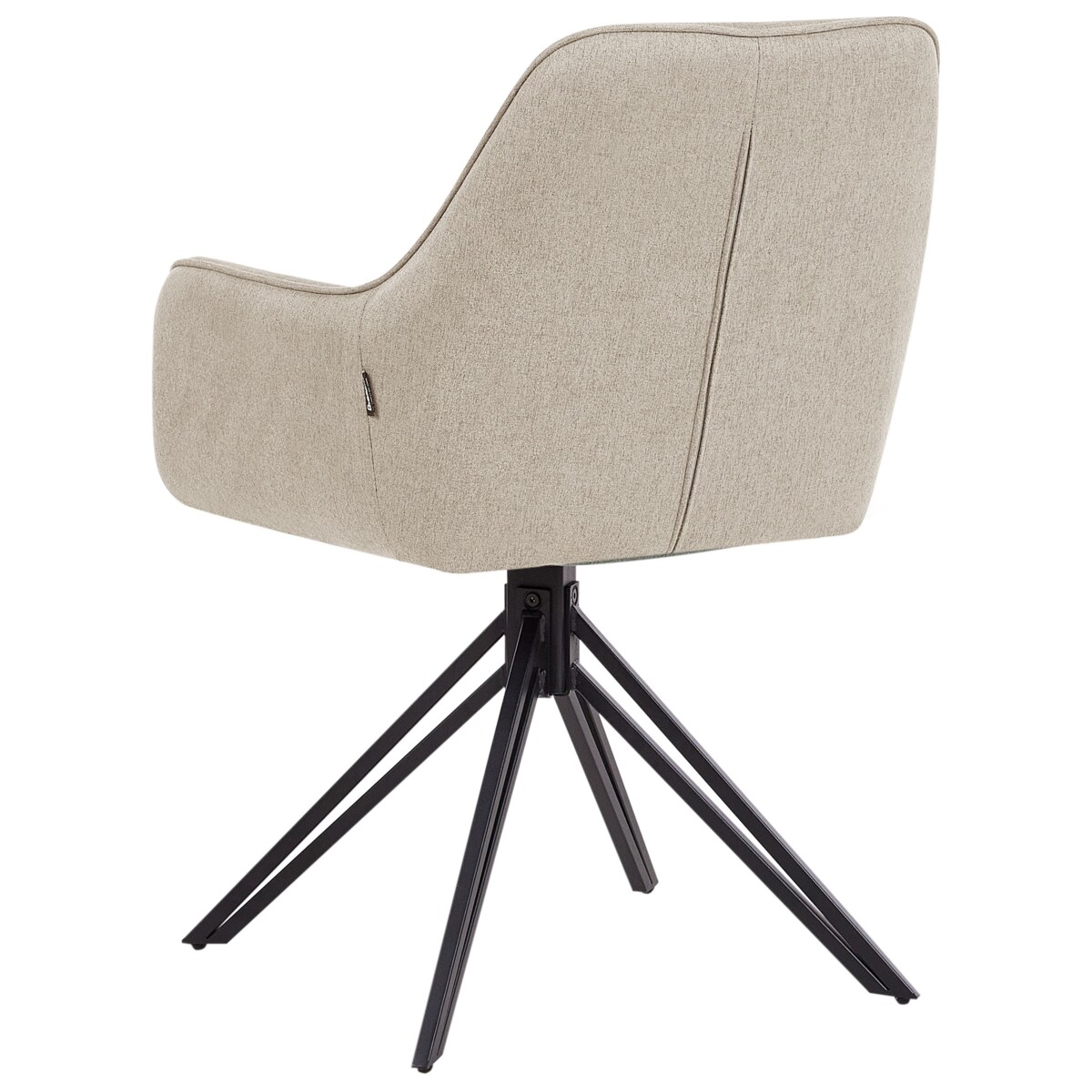 Zestaw 2 krzeseł JODAR Tkanina Beżowoszary