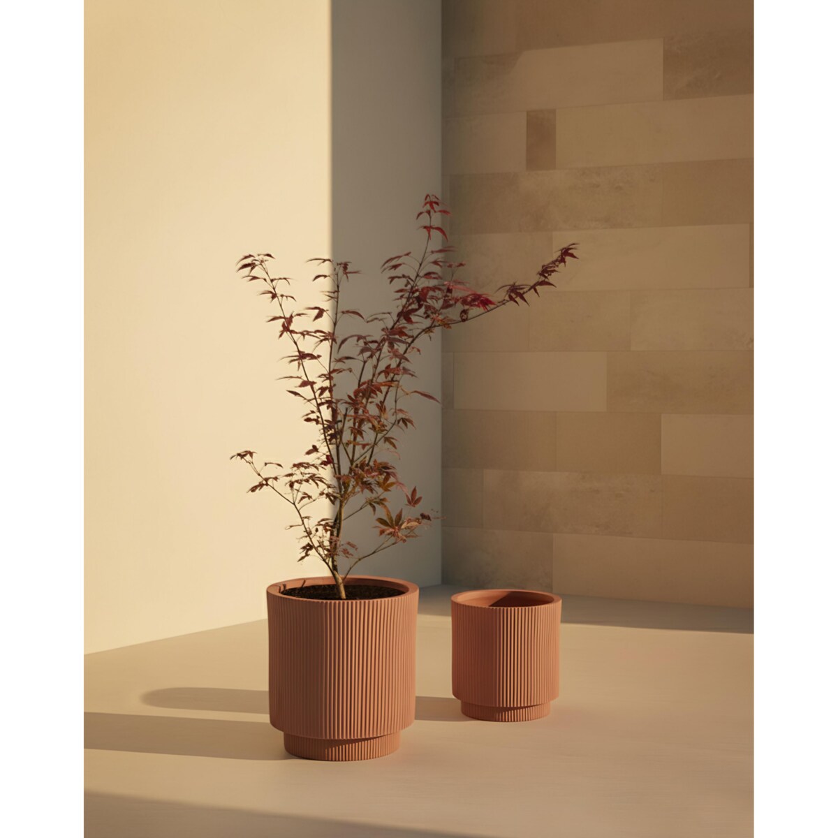 Doniczka DARIA 37 cm Brązowy