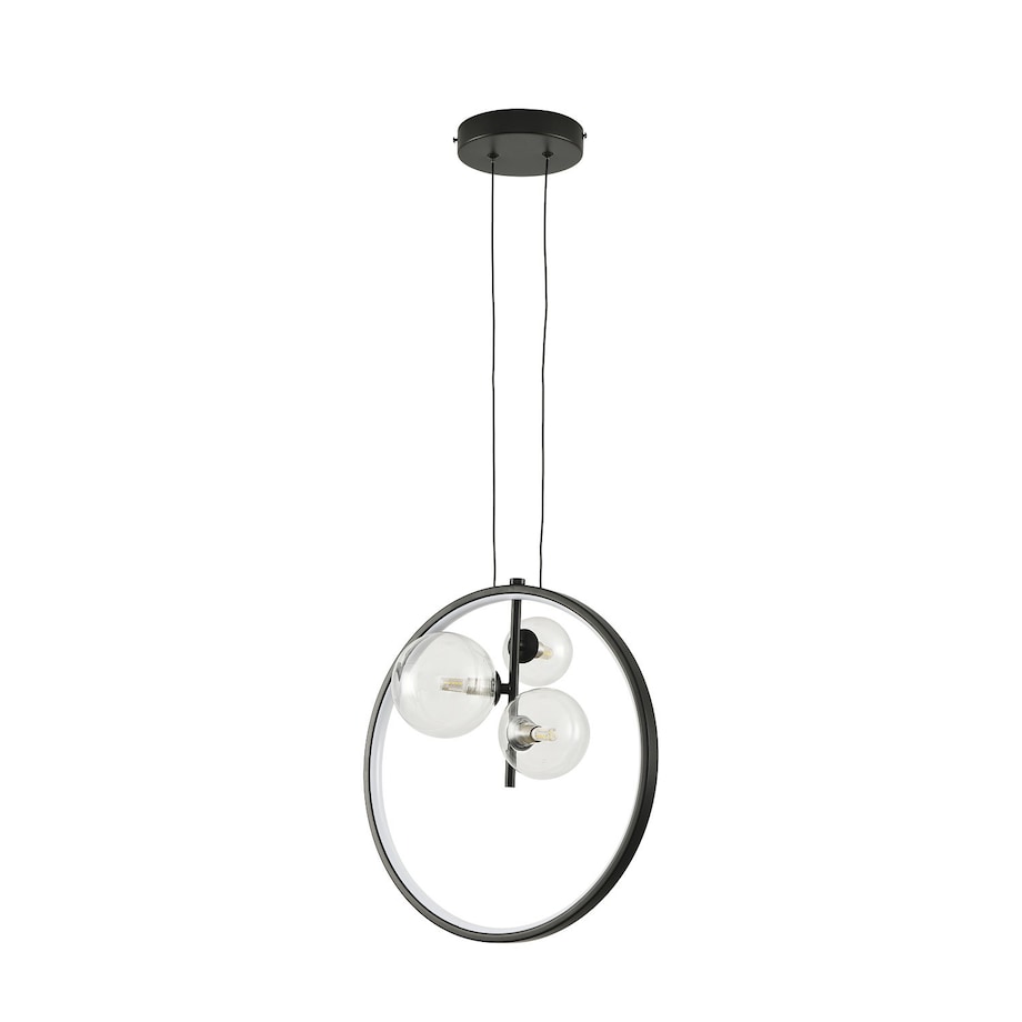 Lampa wisząca ALURE RING LED czarny 40 cm