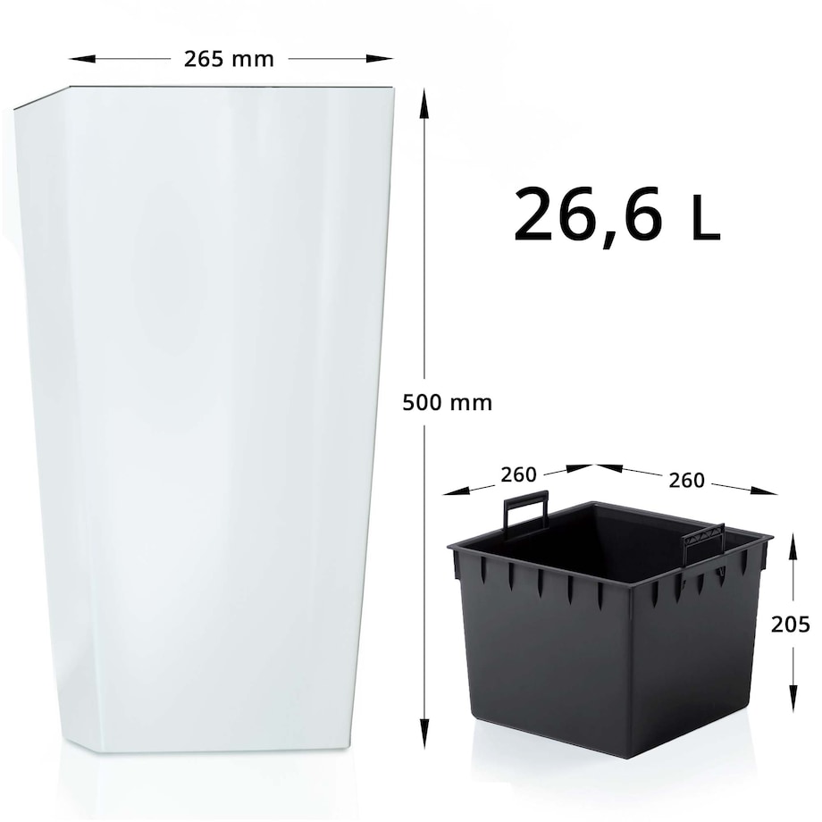 Donica Ogrodowa Do Domu Kwadratowa Duża Wysoka 50 cm