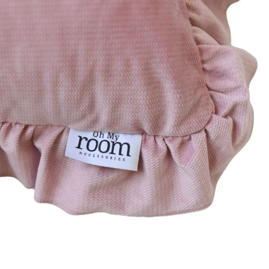 Poszewka Pościel Na Poduszkę Jasiek Z Falbanką 40X40 Jasny Róż