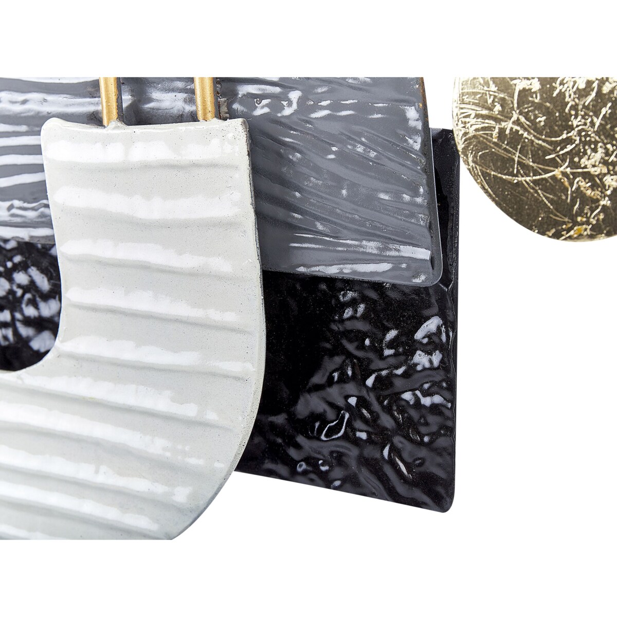 Dekoracja ścienna czarno-złota LUTETIUM