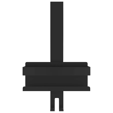 vidaXL Wiszący organizer prysznicowy, czarny mat, stal nierdzewna 304