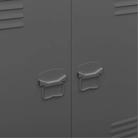 vidaXL Industrialna szafka, antracytowa, 90x40x100 cm, stalowa