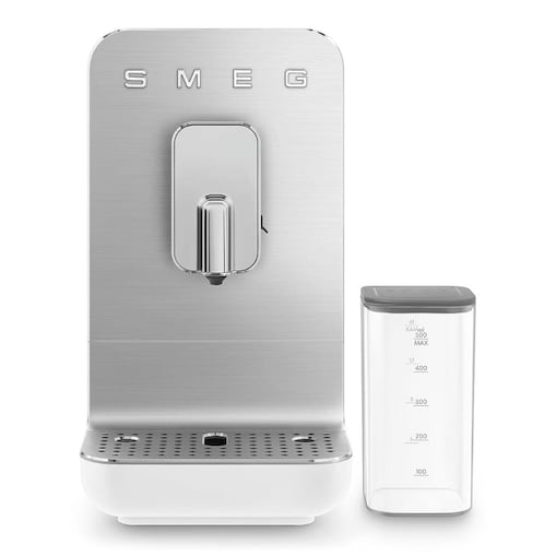 Automatyczny Ekspres do Kawy 19 Bar, Thermoblock, Pojemnik na Mleko, Biały