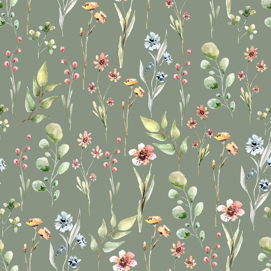 Tapeta Wiosenne KWIATY Polne Rośliny