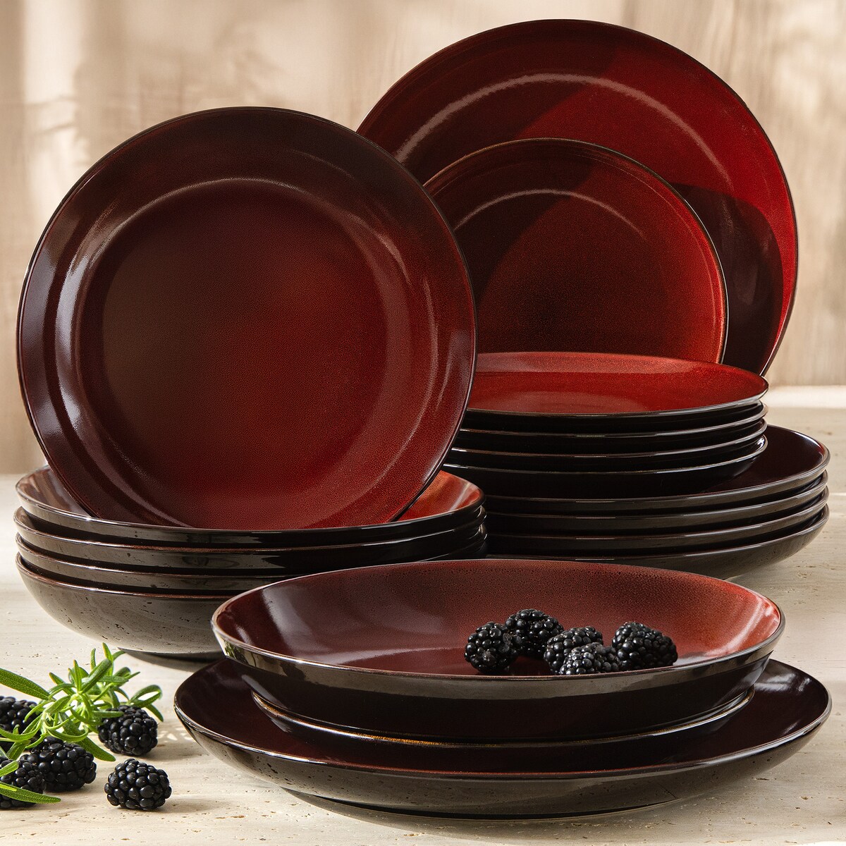 GAMBIA Zestaw obiadowy 6 os. (18 el.)