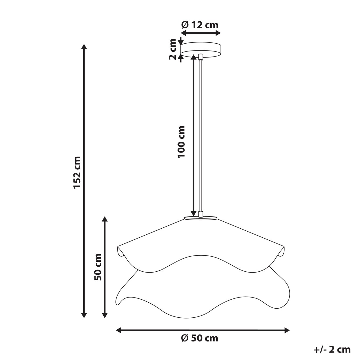 Lampa wisząca PUNGWE Biały