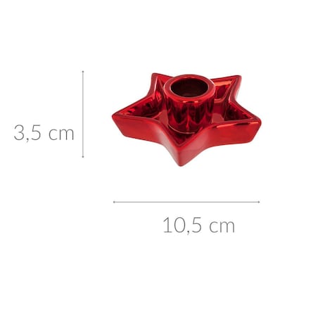 Świecznik świąteczny w kształcie gwiazdy