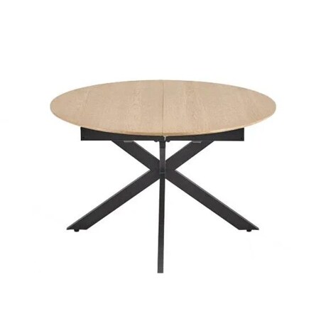 Stół rozkładany ACORD 120(200)x120 dąb naturalny/czarny