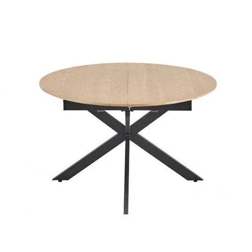 Stół rozkładany ACORD 120(200)x120 dąb naturalny/czarny