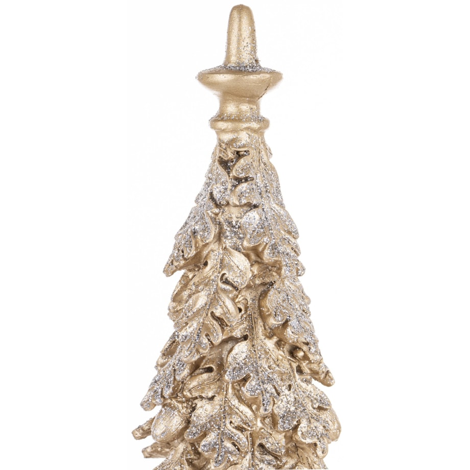 Dekoracja - choinka z dębowych liści 56x16x16 cm wysoka