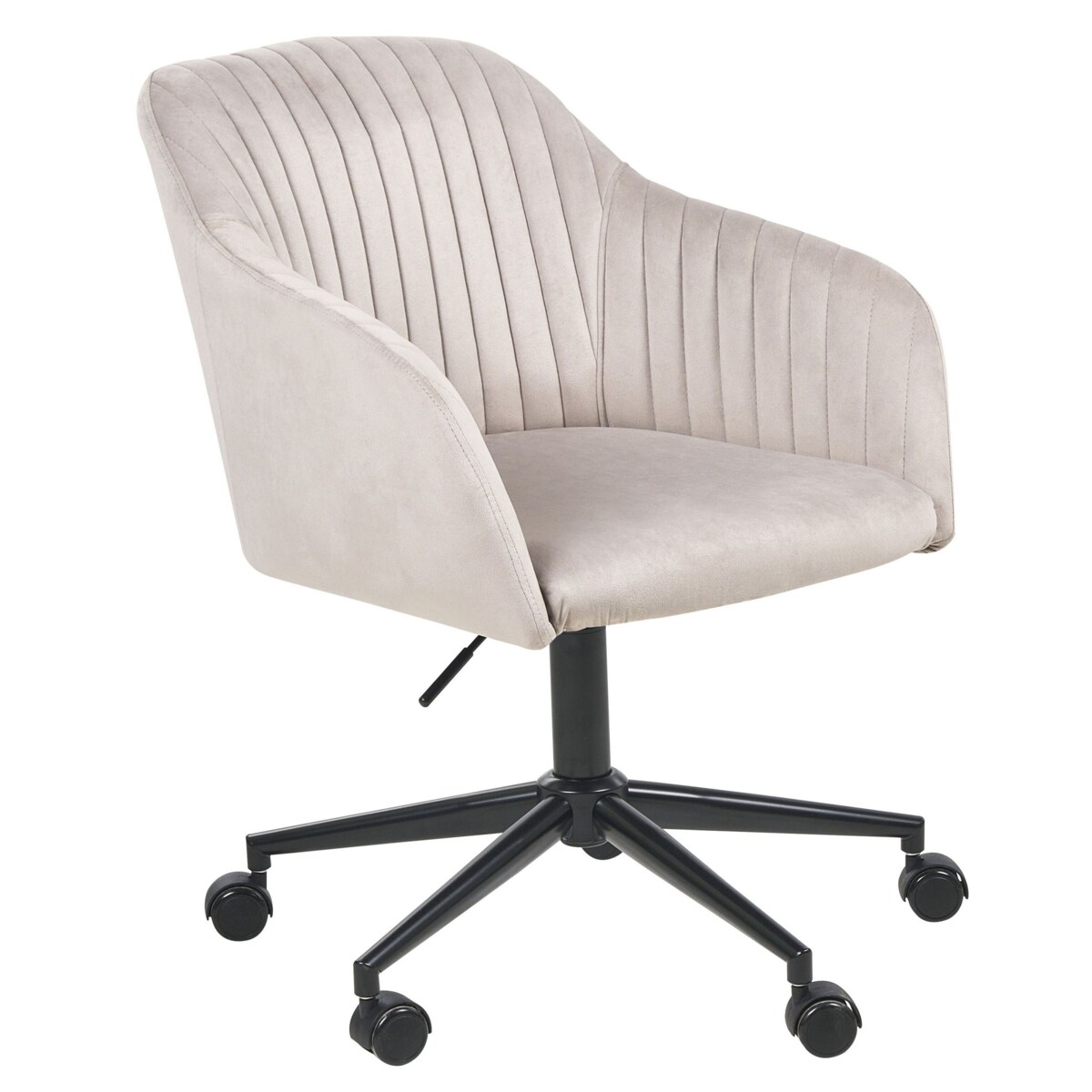 Krzesło biurowe Obrotowy VENICE Welur Beżowoszary