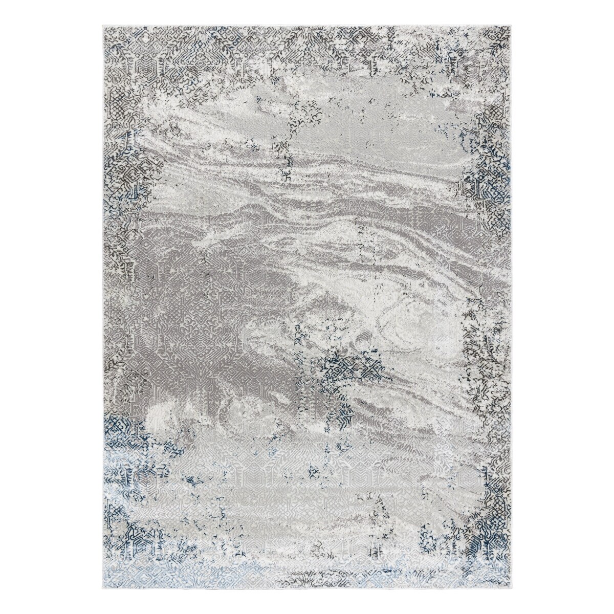 Dywan BLISS Z198AZ221 krem / niebieski - 80x150 cm