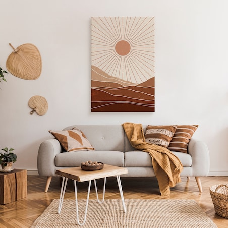 Obraz Azteckie Słońce Promienie 80x120cm