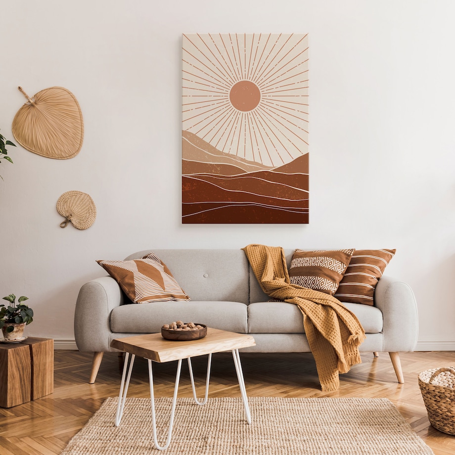Obraz Azteckie Słońce Promienie 80x120cm