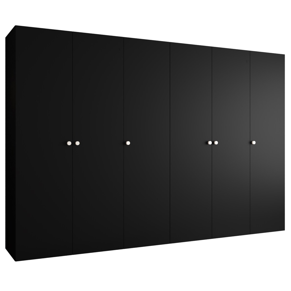 Szafa uchylna otwierana PARMA 1 300 wys. 202 cm Czarny + u. Srebrny