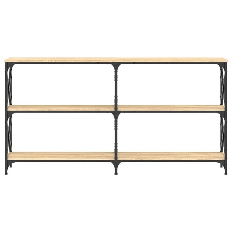 vidaXL Stolik konsolowy, dąb sonoma, 156x28x80,5 cm