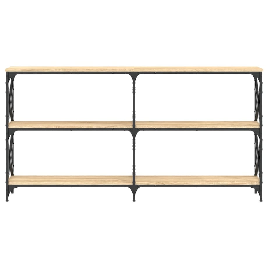 vidaXL Stolik konsolowy, dąb sonoma, 156x28x80,5 cm