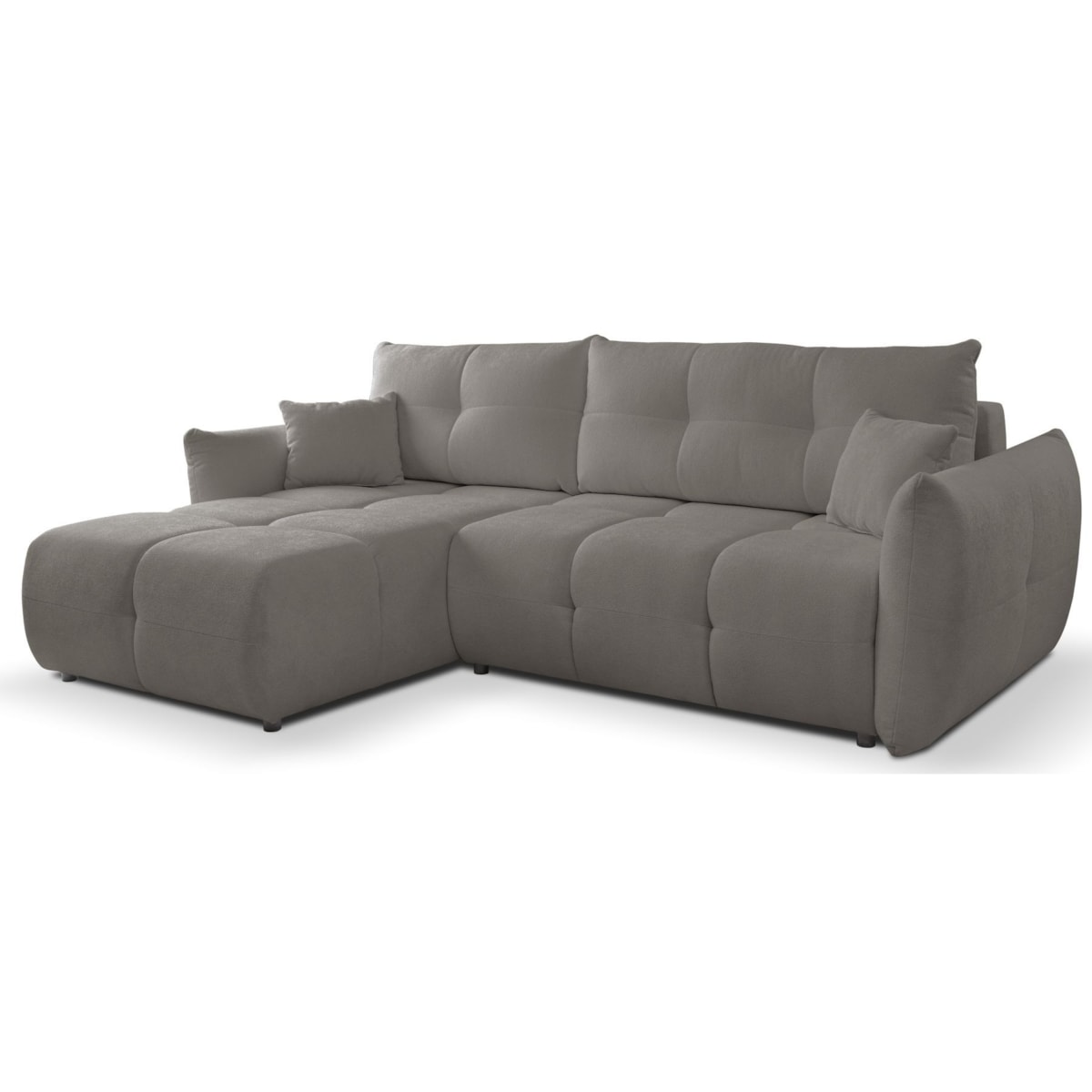 Narożnik z funkcją spania do salonu BOSE, lewostronny, szary