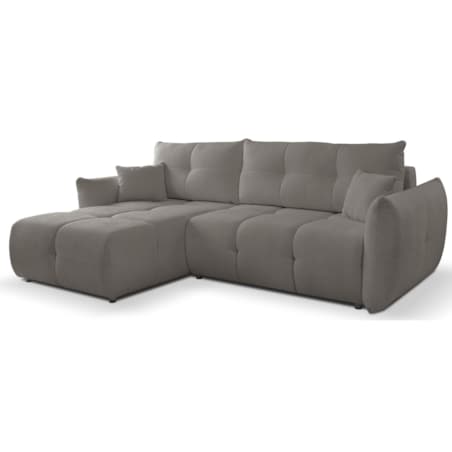 Narożnik z funkcją spania do salonu BOSE, lewostronny, szary
