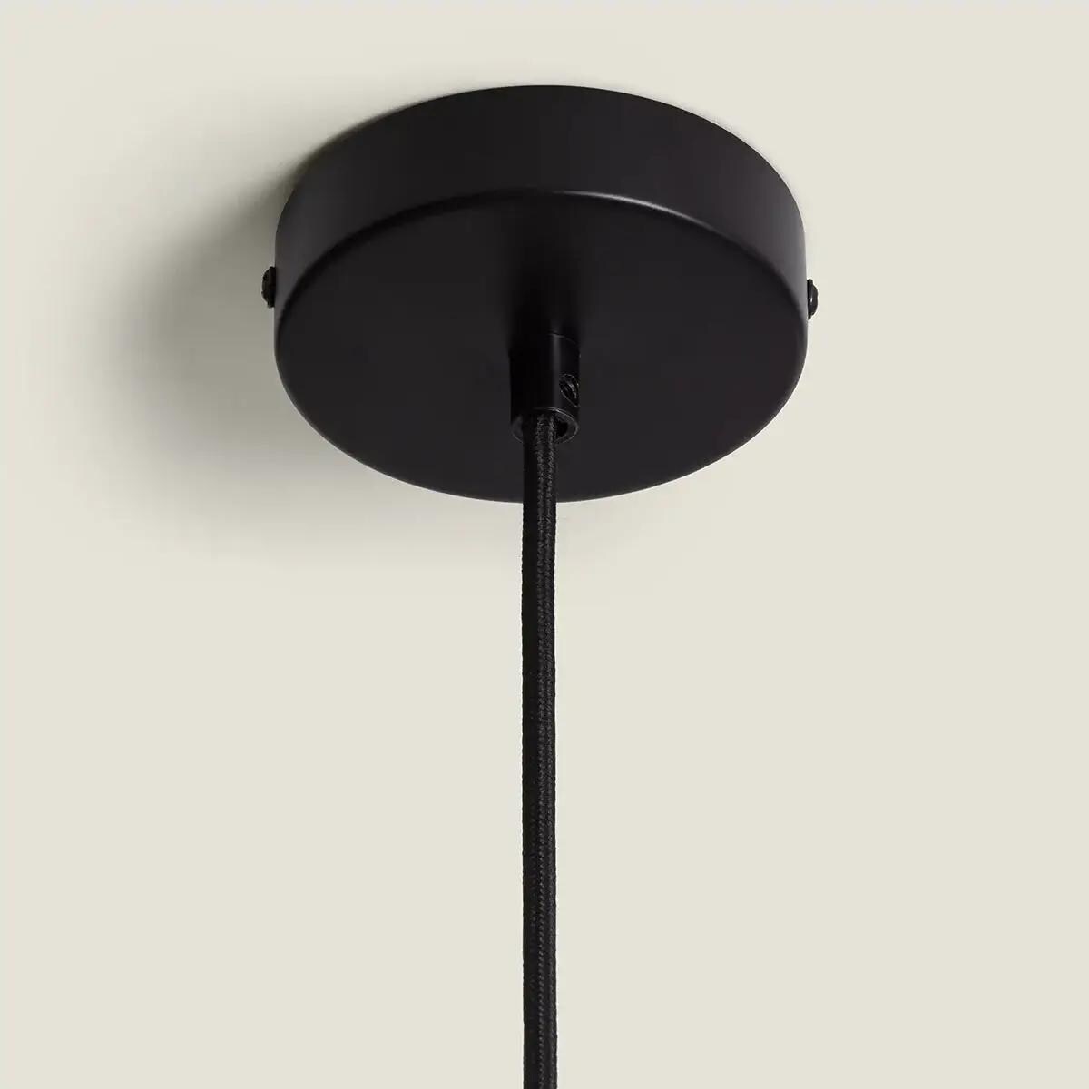 Materiałowa lampa wisząca Tesutto ABR-LWT-E27 Abruzzo tuba granatowy złoty