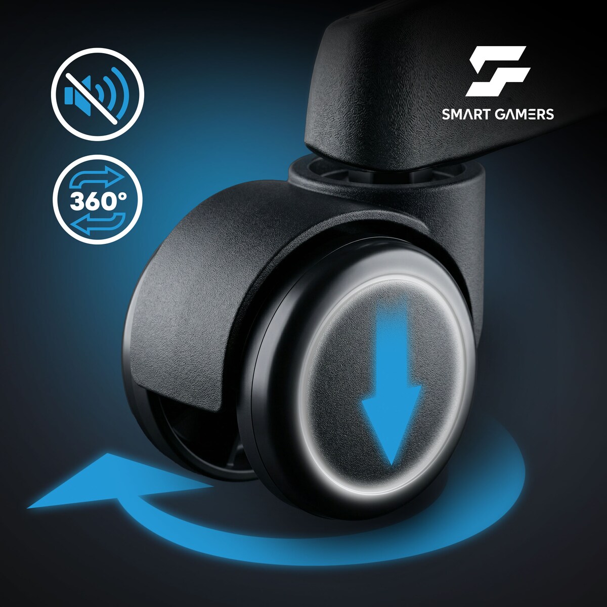 Fotel gamingowy obrotowy dla gracza podnóżek Sofotel Specter czarny