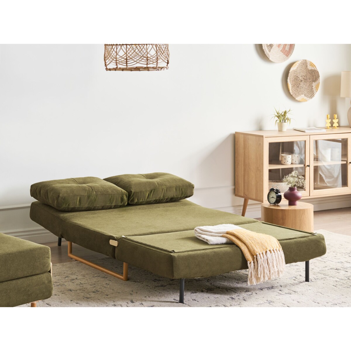 Sofa rozkładana dla 2 osób JERSLEV Zielony