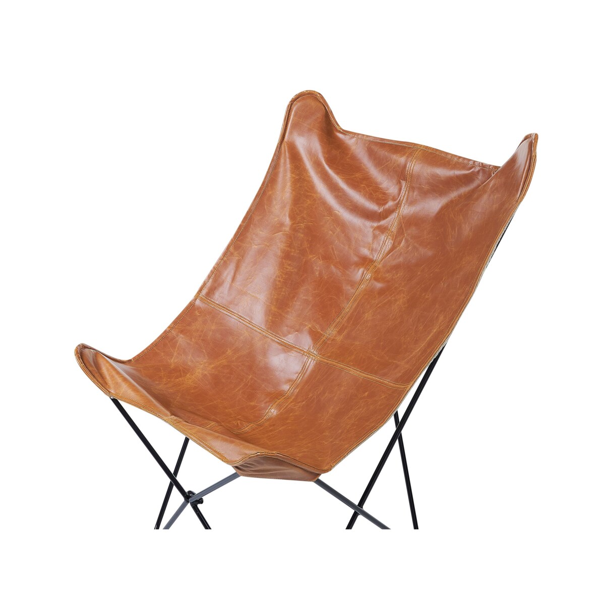 Fotel ekoskóra brązowy NYBRO