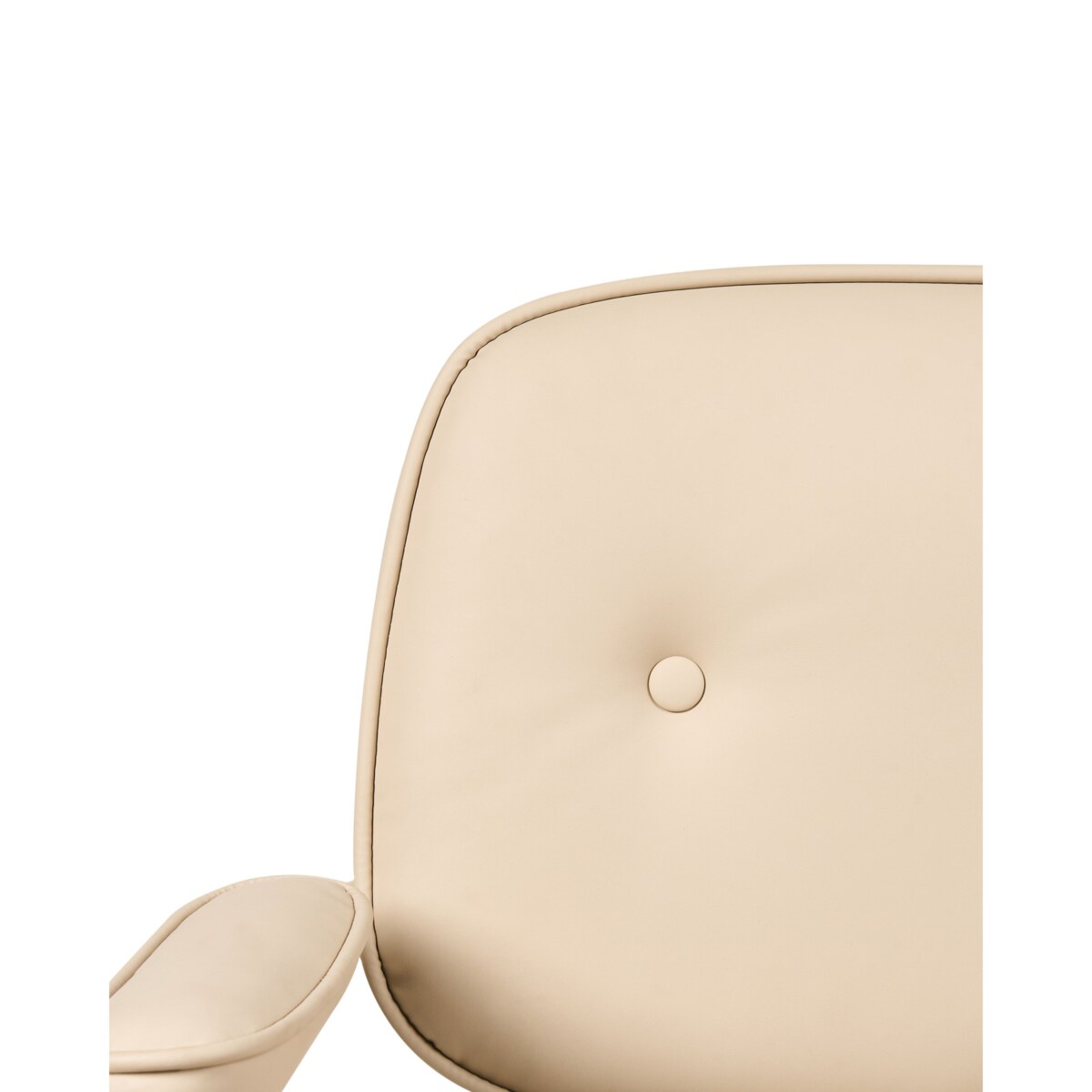 Krzesło obrotowe PARAMUS Ekoskóra Beżowy