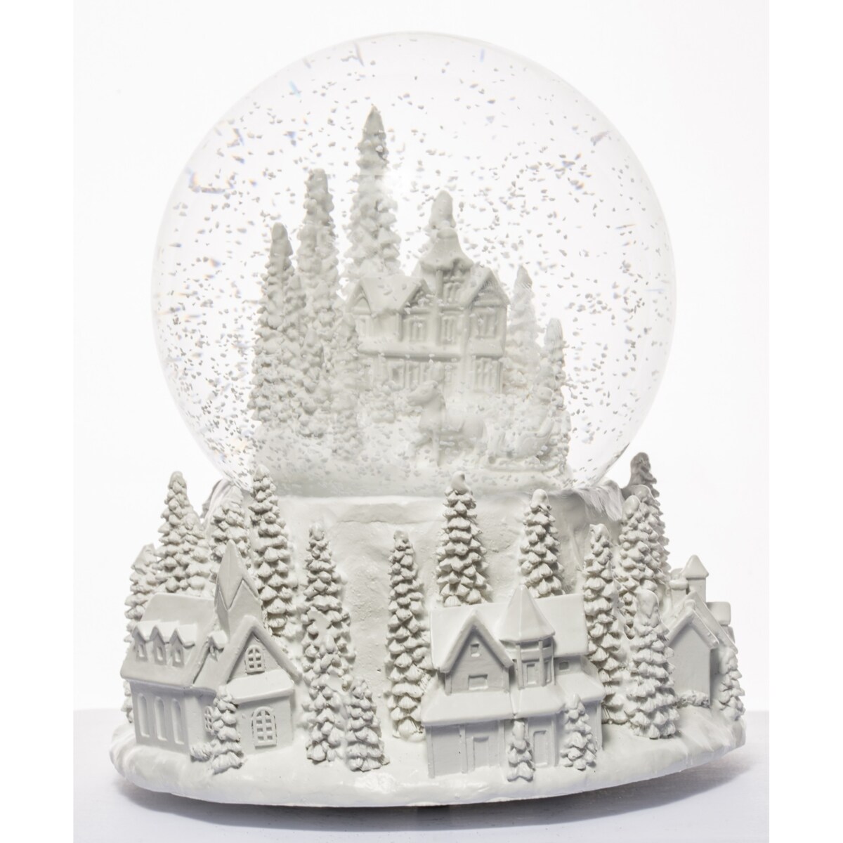 Szklana kula śnieżna z pozytywką 17x15x15 cm GLASBAL