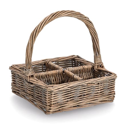 Wiklinowy koszyk z przegródkami, 20 x 20 cm