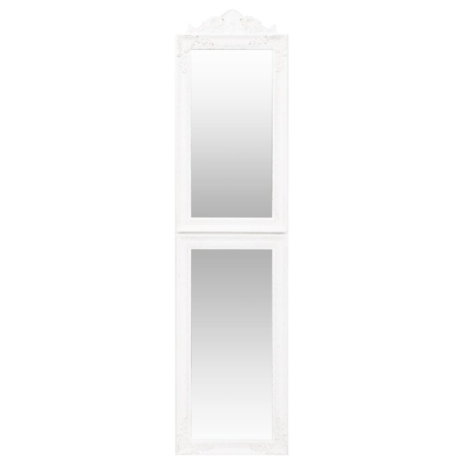 vidaXL Lustro wolnostojące, białe, 45x180 cm