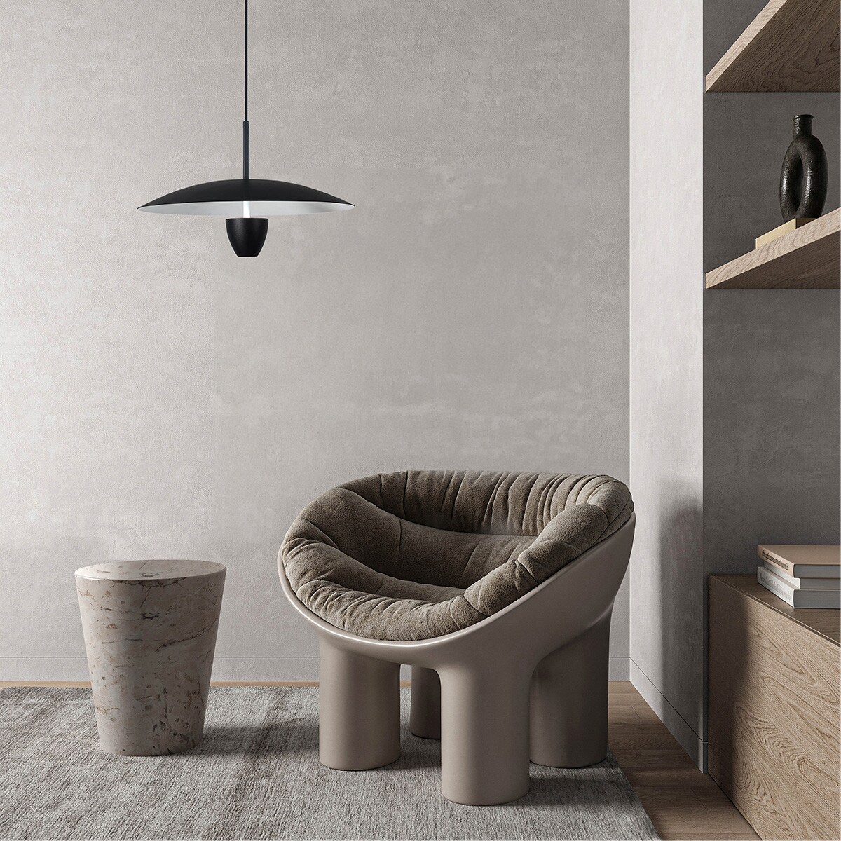 Lampa wisząca Light Prestige Ufo czarny LED CCT 3000K/4000K/6000K (regulowana) 1 szt.