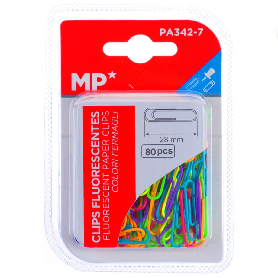 Spinacze Biurowe Kolorowe Do Dokumentów 80 Sztuk