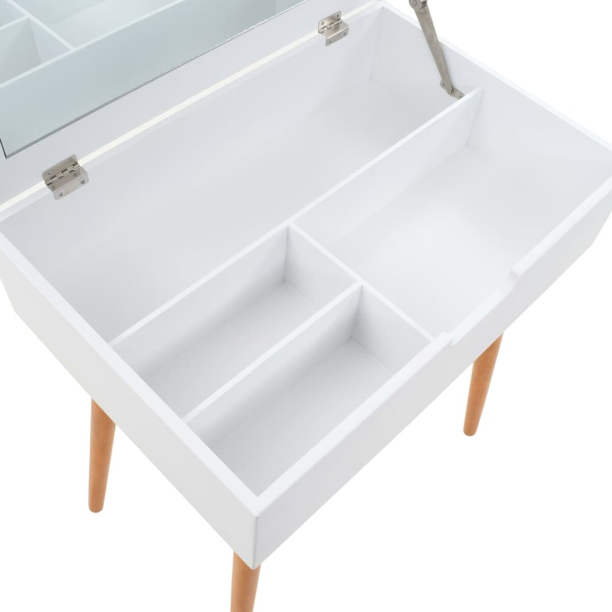 vidaXL Toaletka z lustrem, MDF, 60 x 40 x 75 cm