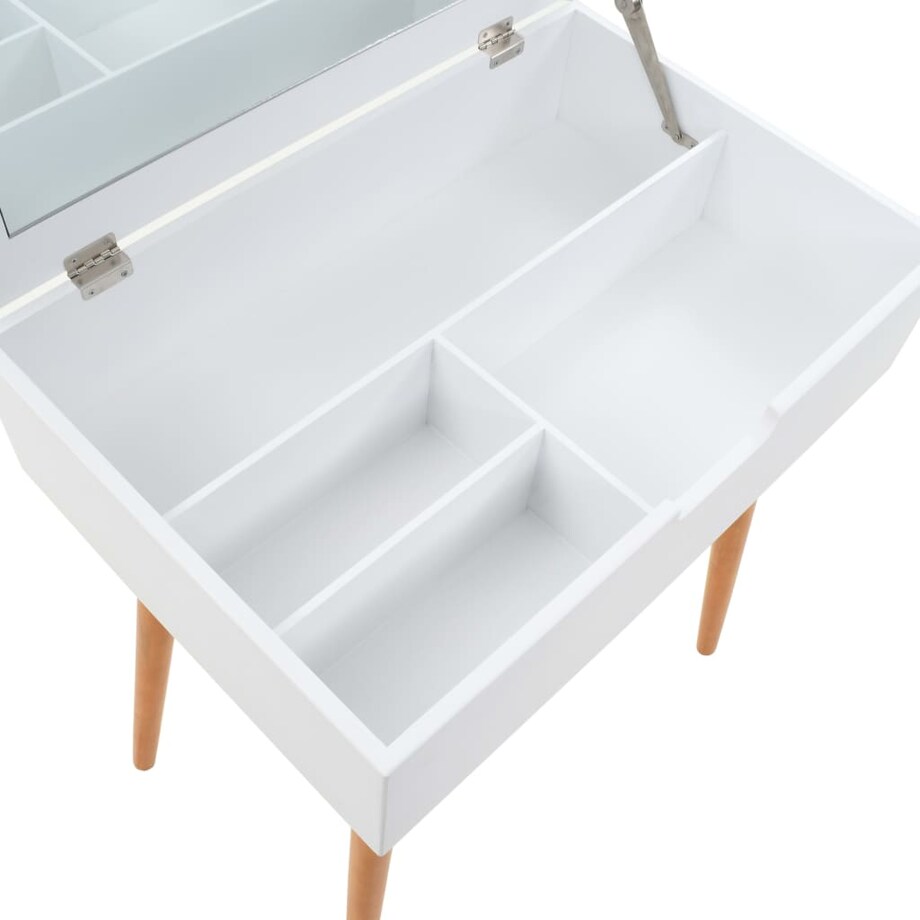 vidaXL Toaletka z lustrem, MDF, 60 x 40 x 75 cm