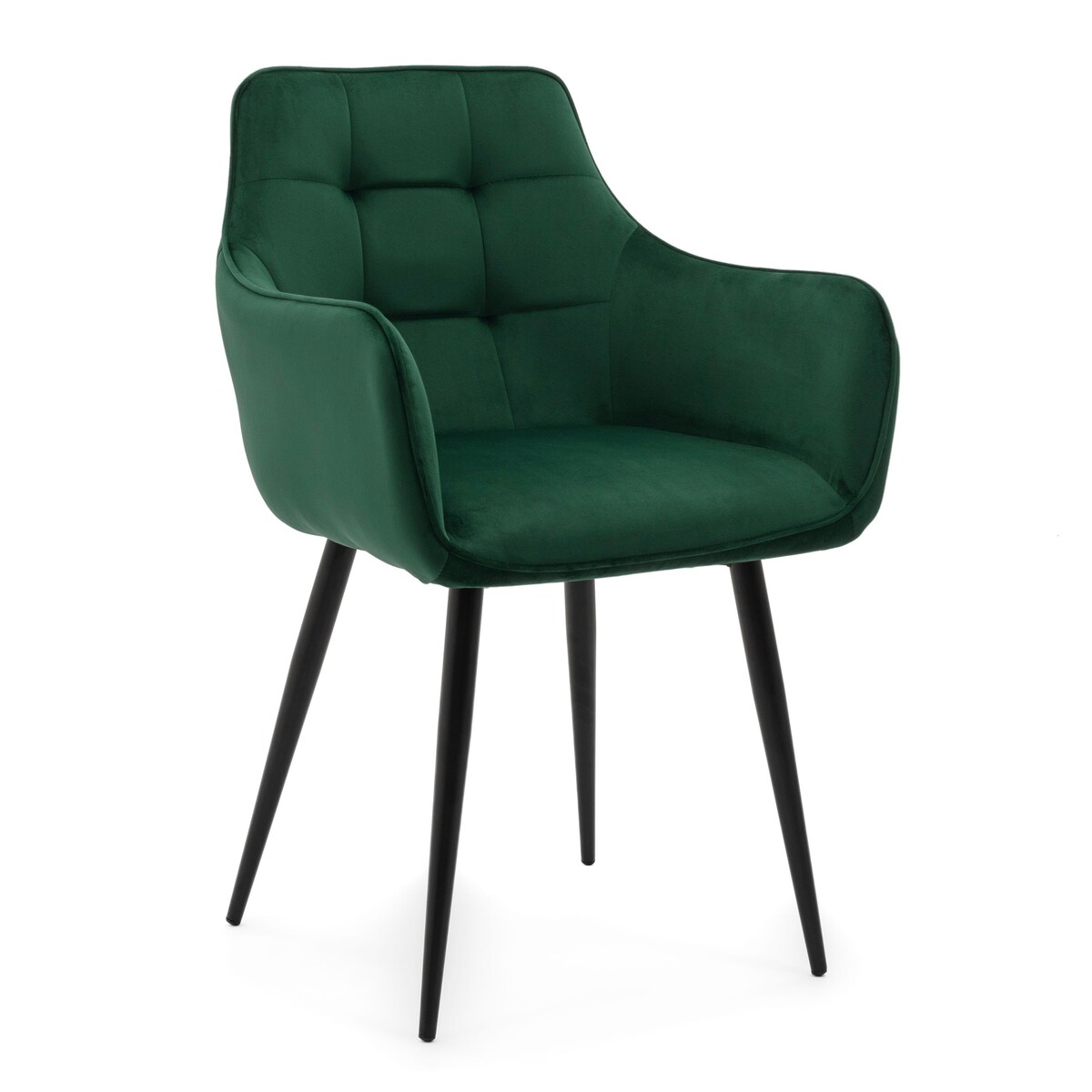 Krzesło tapicerowane welurowe GALLO velvet zielony