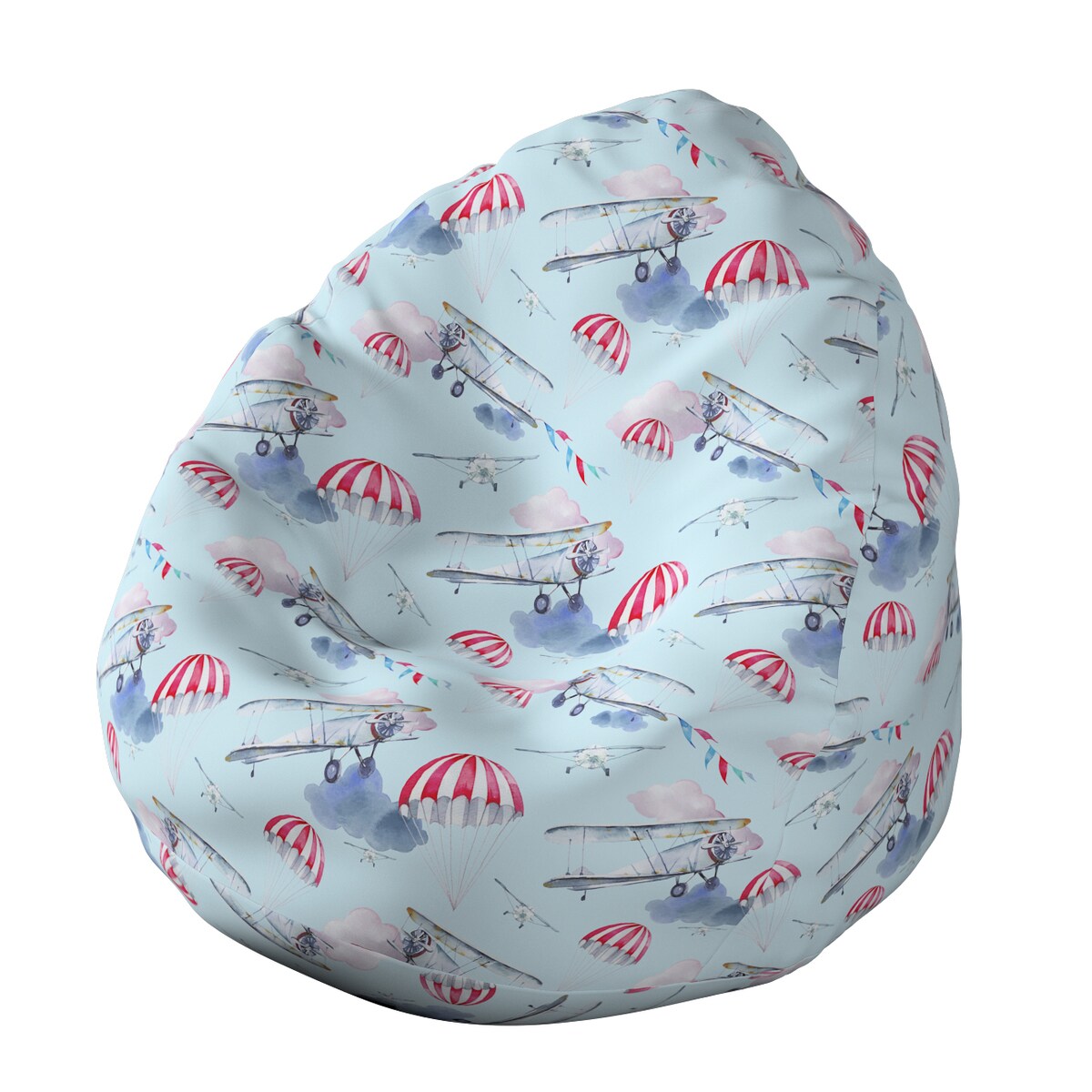 Worek do siedzenia Bowli, niebiesko-różowy, Ø50 x 85 cm, Magic Collection