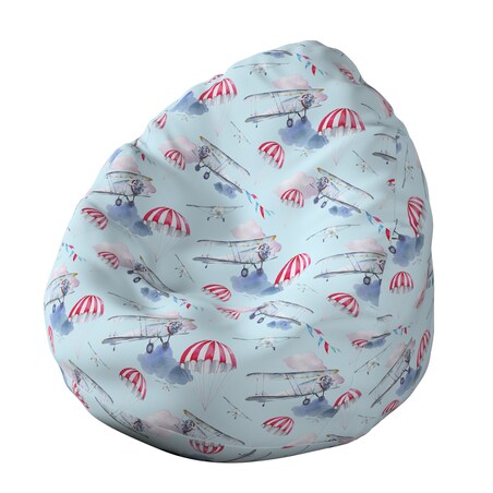 Worek do siedzenia Bowli, niebiesko-różowy, Ø50 x 85 cm, Magic Collection