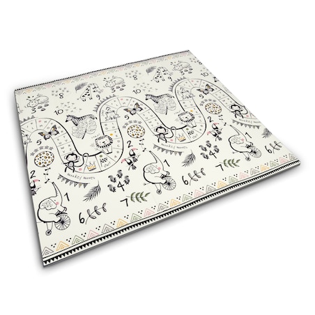 Mata piankowa edukacyjna składana dla dzieci duża 180x200 dywan Nukido