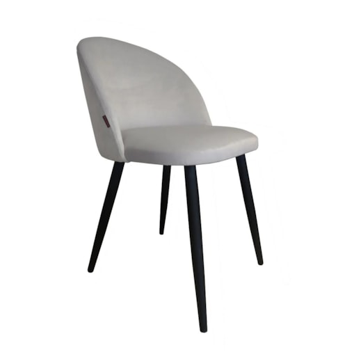 Krzesło CLAUDINE 1 VELVET jasno szare