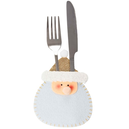 Świąteczna Kieszonka Etui Pokrowiec Na Sztućce Filc Mikołaj 11X15 Cm