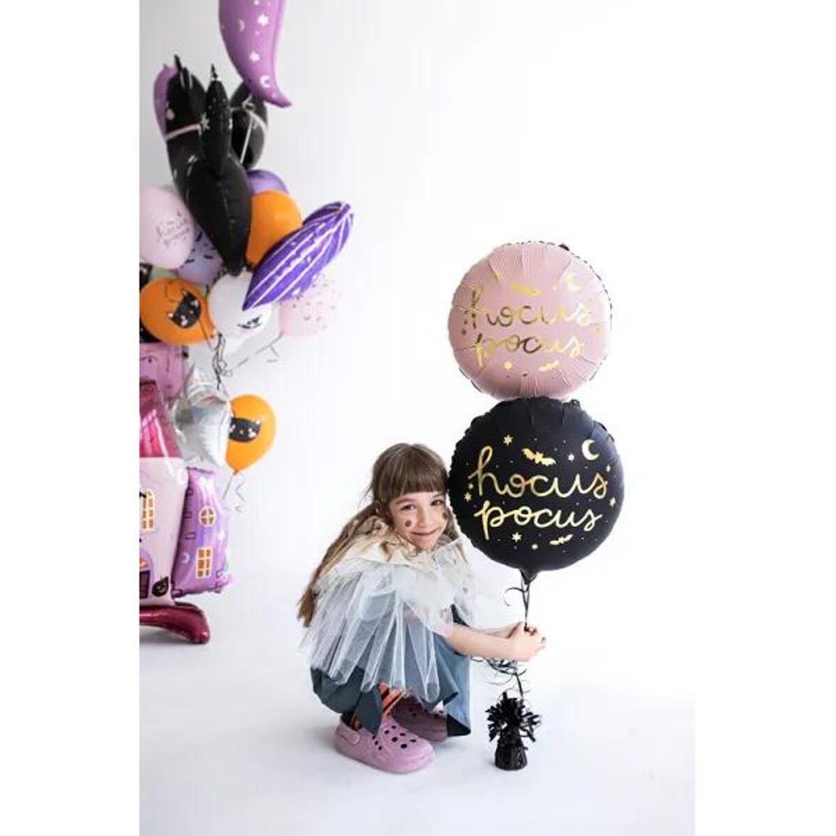 Balon foliowy Hocus Pocus, 45 cm, czarny