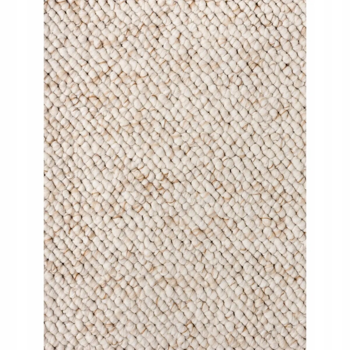 Dywan płasko tkany do salonu 80x150cm, kremowy , włos pętelka