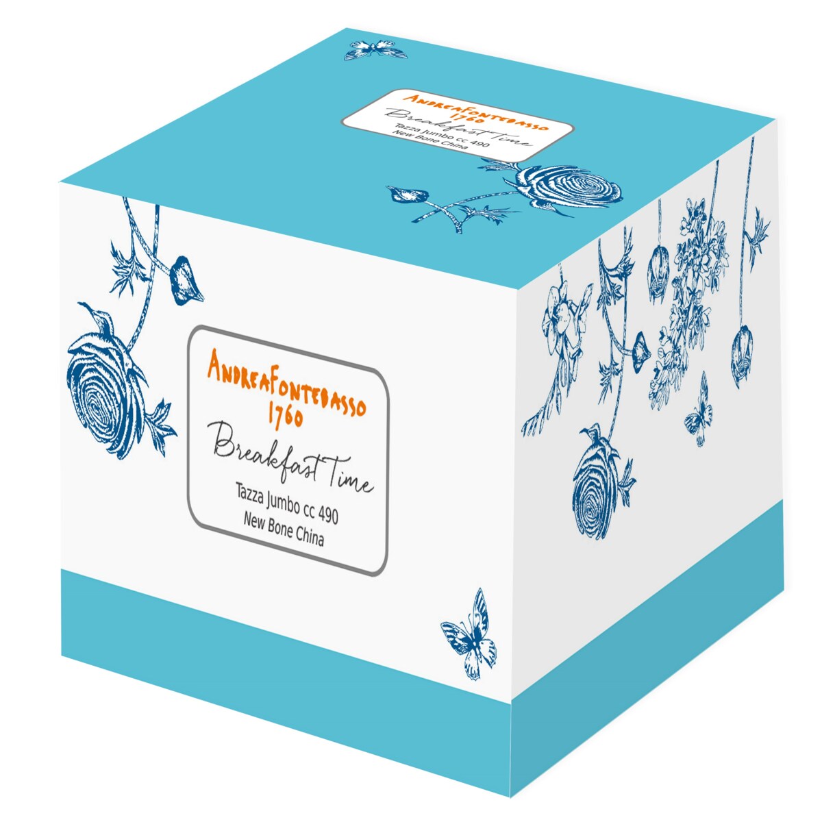 BREAKFAST TIME KUBEK ŚNIADANIOWY NIEBIESKI 490 CC