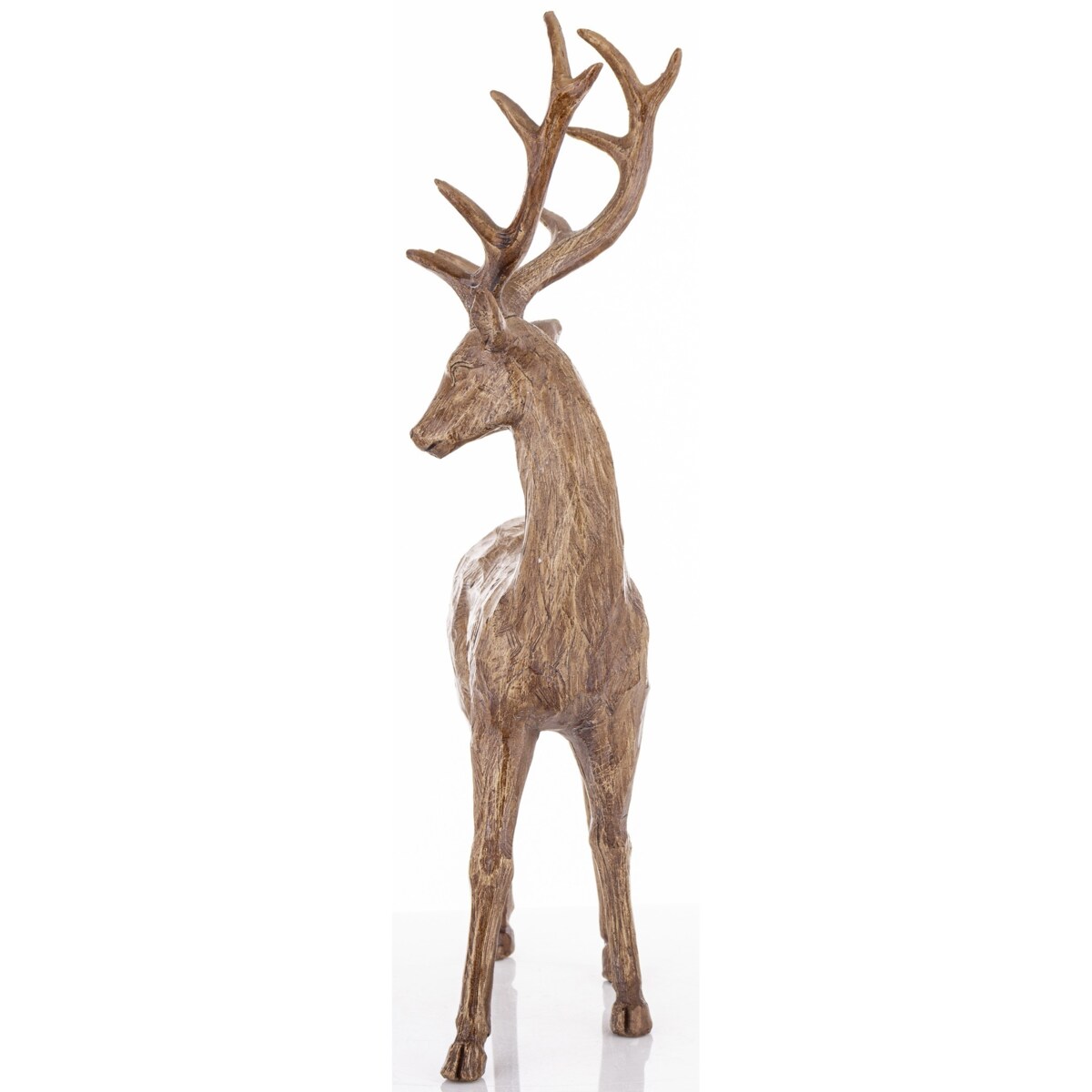 Figurka - brązowy jeleń 46x10x28 cm MARRONE-2